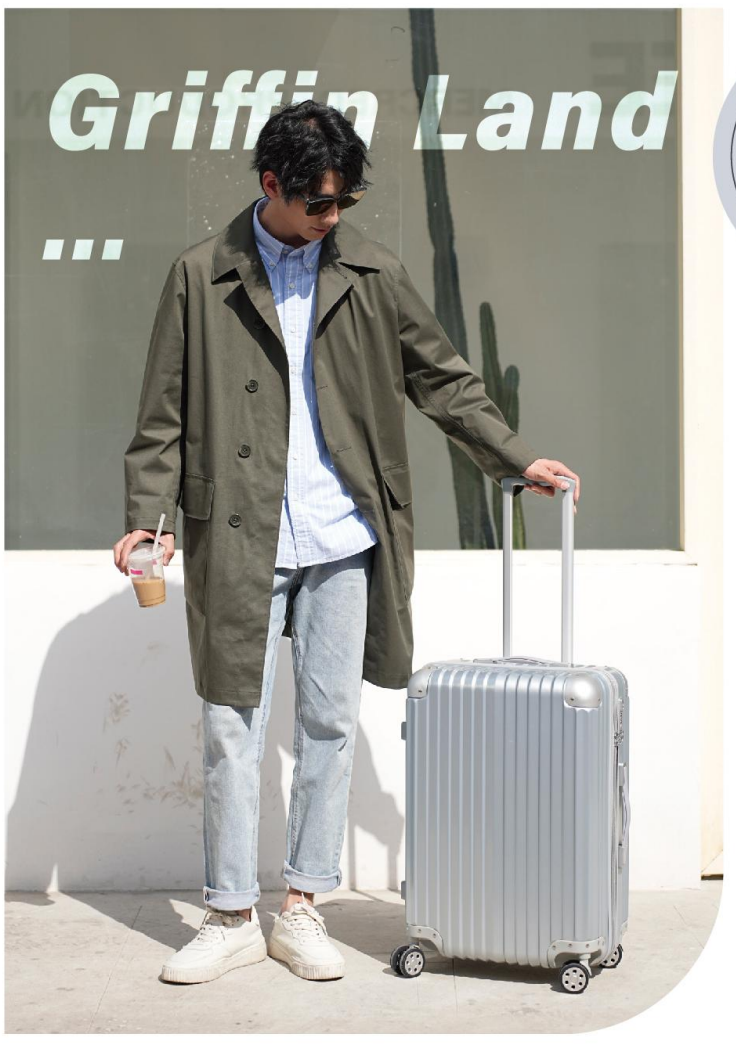 Impact-Resistant ABS+PC Composite Luggage with Fresh Aesthetic