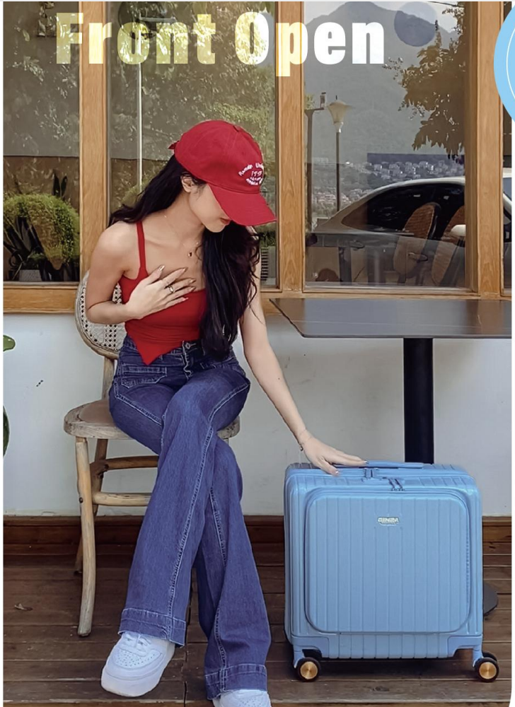 Stylish Striped PC Luggage