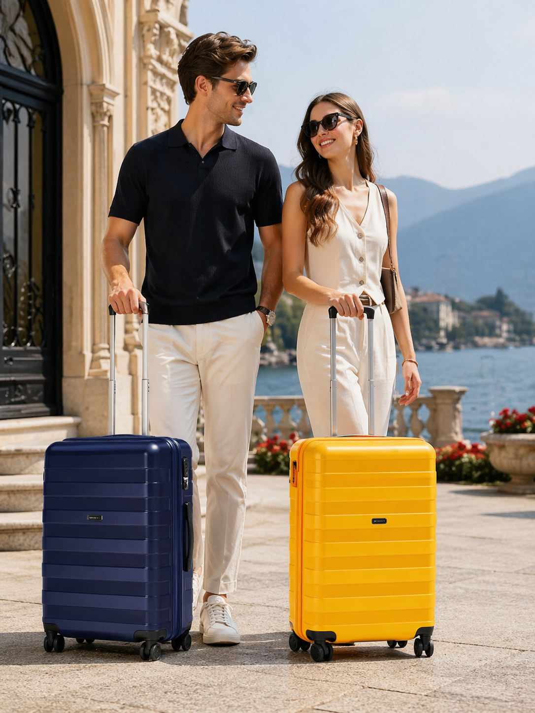 Minimalist PP Solid Color Luggage