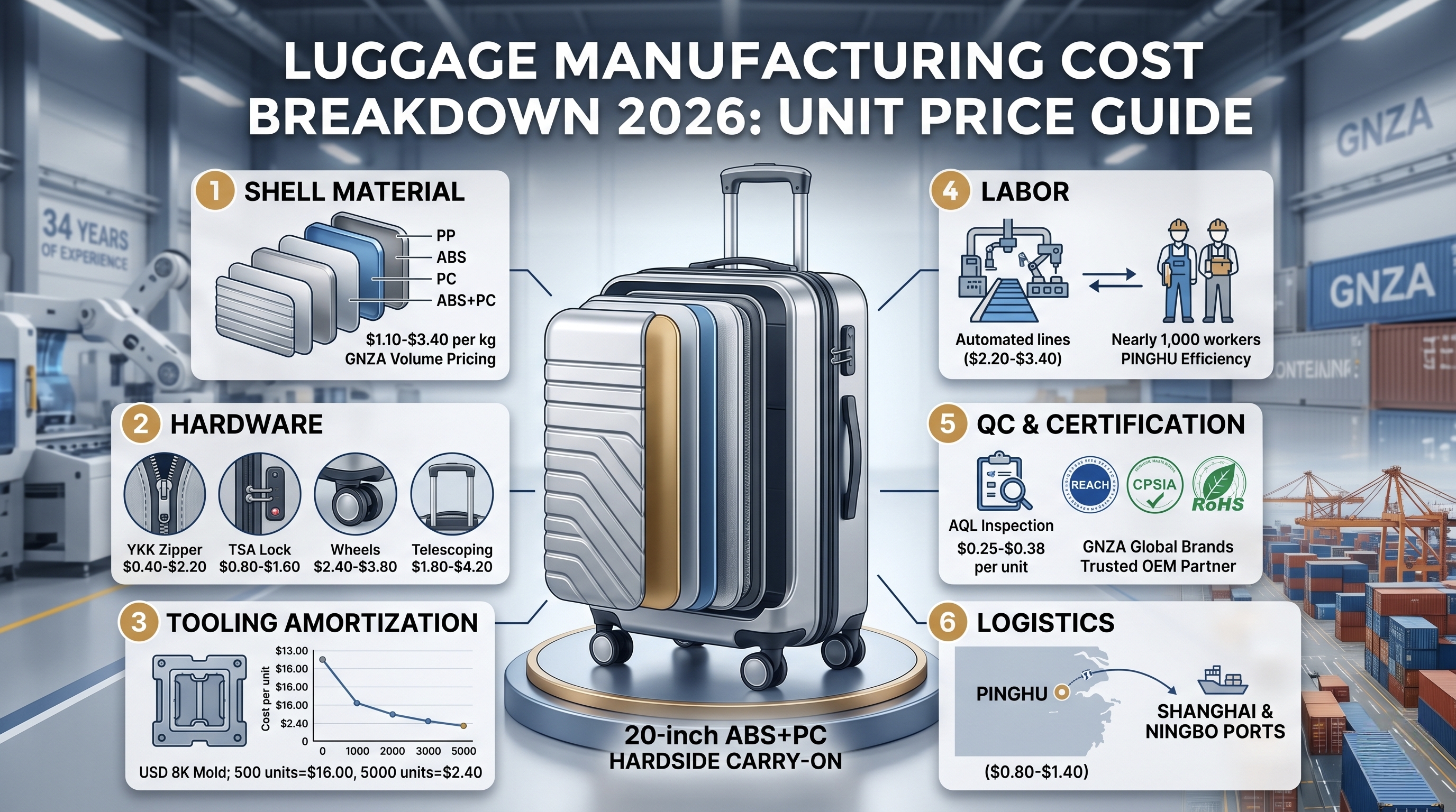Luggage Manufacturing Cost Breakdown: What Affects Your Unit Price in 2026
