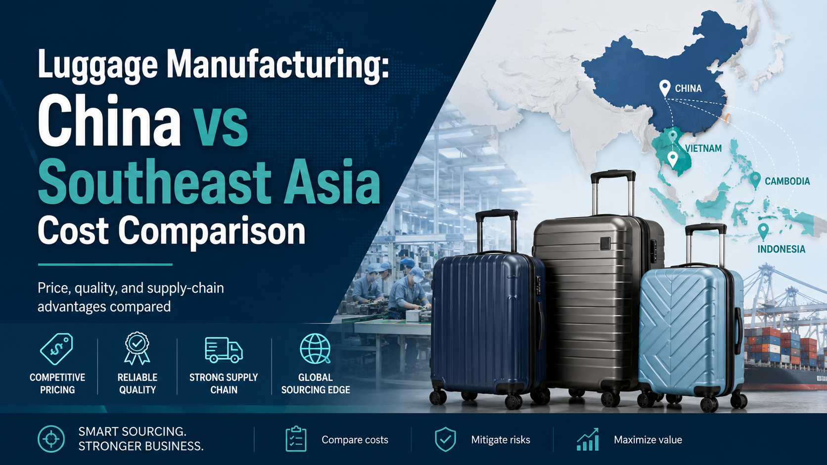 Luggage Manufacturing China vs Southeast Asia Cost Comparison