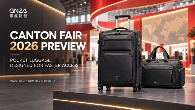 GNZA Prepares for Canton Fair 2026 with Pocket Luggage Built Around Faster Access